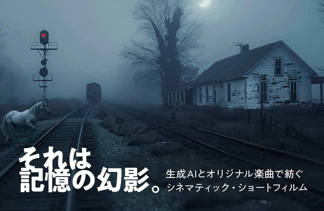 記憶の幻影を辿る。<br>生成AIとオリジナル楽曲で紡ぐシネマティック・ショートフィルム